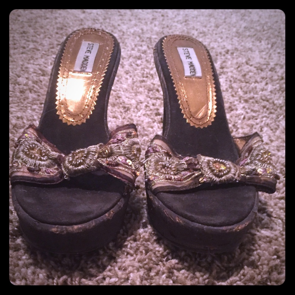 Steve Madden Boho Wedge Sandals - “Karma”